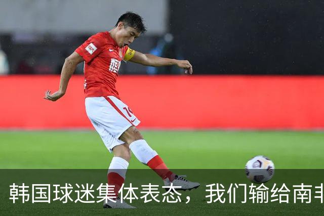 韩国球迷集体表态，我们输给南非，是因为中国国足坑了我们